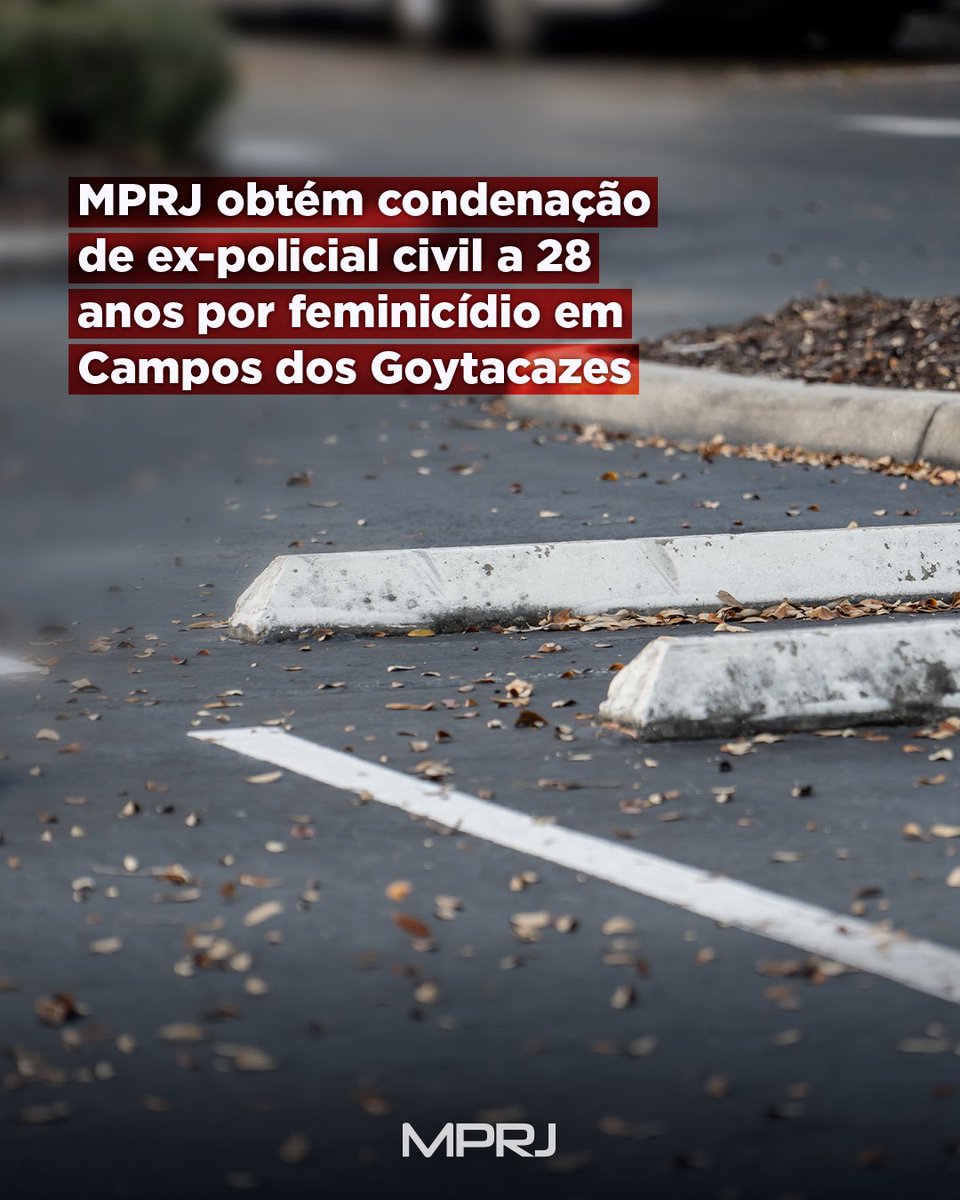 MP_RJ's tweet photo. CONDENAÇÃO | O #MPRJ obteve a condenação de José Ricardo Silva Ribeiro a 28 anos de prisão pelo homicídio qualificado da ex-esposa. O crime ocorreu em fevereiro de 2022, quando, inconformado com o fim do relacionamento, José Ricardo planejou uma espécie de tocaia em um estacionamento no Centro de Campos dos Goytacazes para executar a vítima.

🔗 Saiba mais: https://t.co/6r8BFg2Y6e

#MinistérioPúblico #RJ #Notícias #ParaTodosVerem