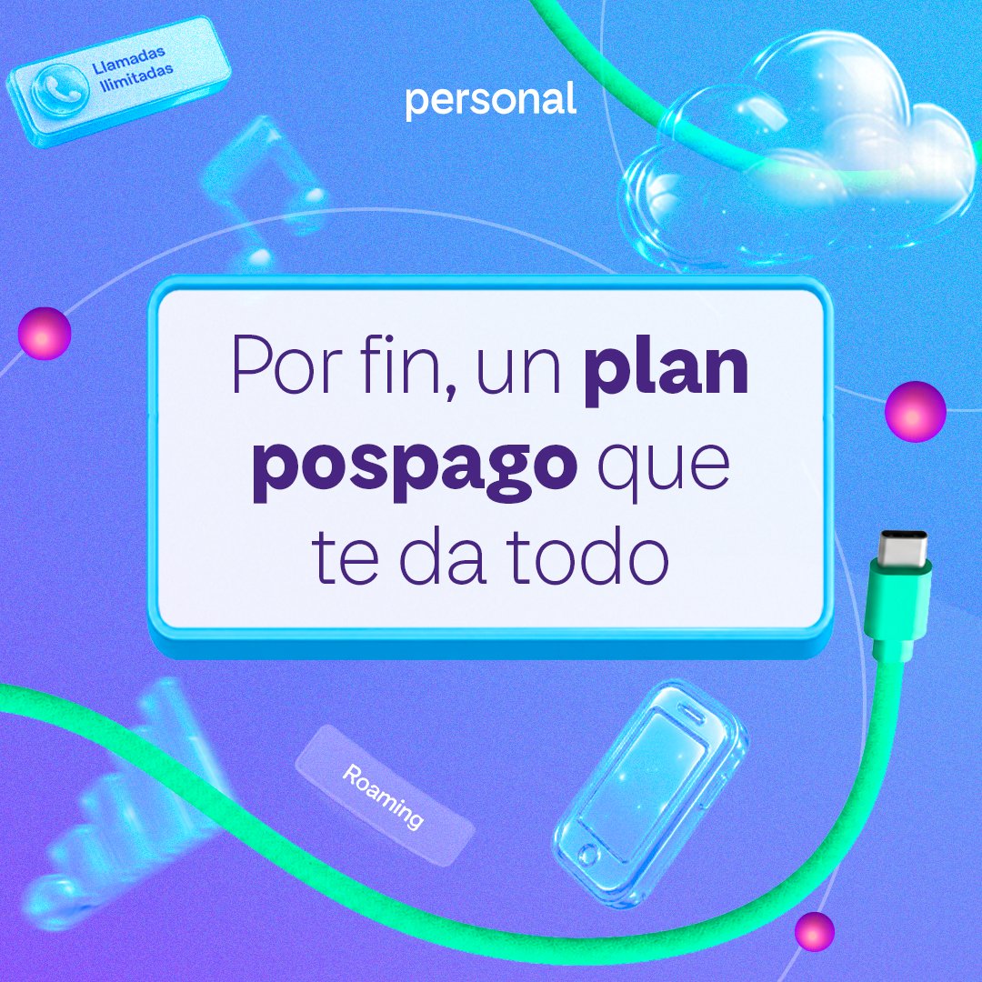 personalpy's tweet photo. Cambiate a un plan que te da más: gigas, roaming y comunicación ilimitada. Contratá desde Gs. 85.000.
