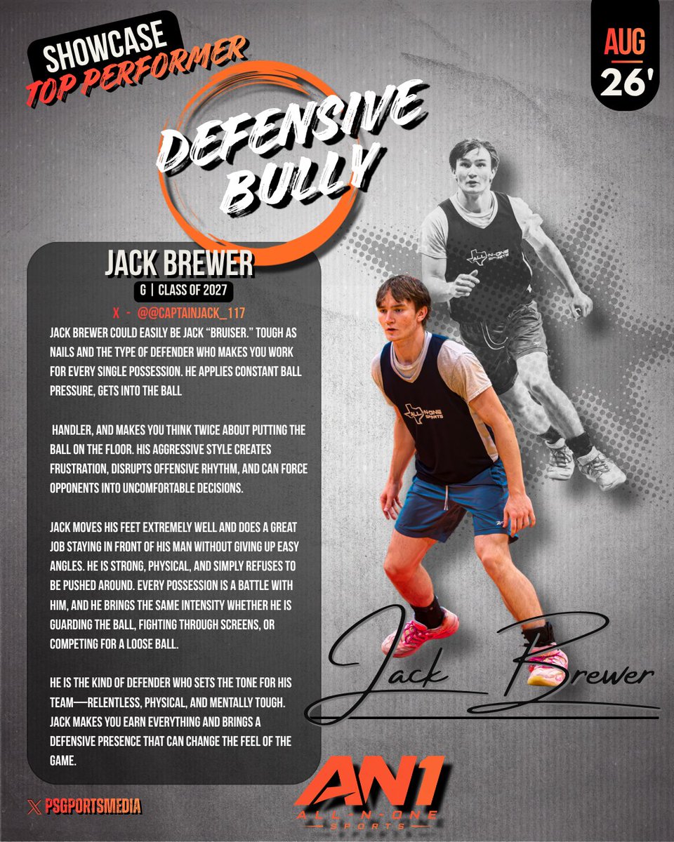 AllNOneSports1's tweet photo. ‼️ More mentions for the following players at the @AllNOneSports1 College Showcase

Hans Patagoc @hansjpat 
Kirill Mock @Kirillmock13 
Jack Brewer @Captainjack_117 

Congrats!

@4YFilms @PSGSportsMedia https://t.co/DaEhFvdF5g