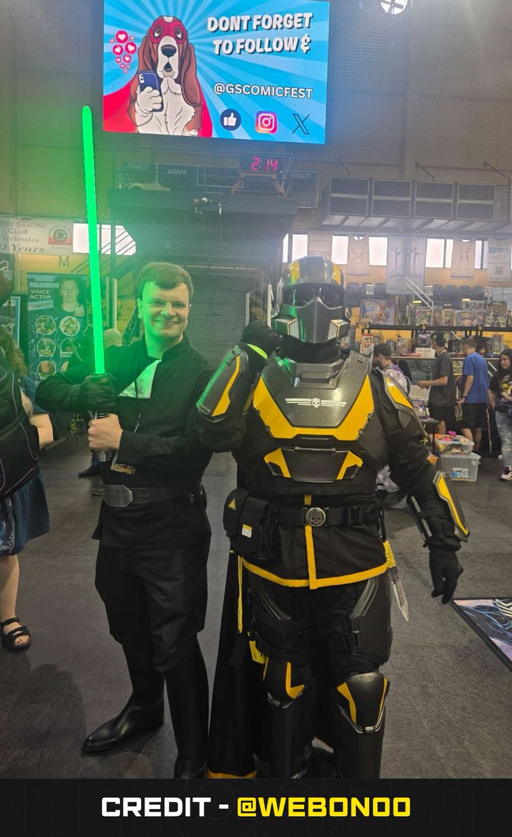 helldivers2's tweet photo. Helldivers, this #FanFriday is uplifting cosplayers. While they may lack freedom of movement in these armors, they make up for it with their liberated, unencumbered spirits.

Submit your creations via Discord and you might be featured in future transmissions. https://t.co/ziWRVm65uH