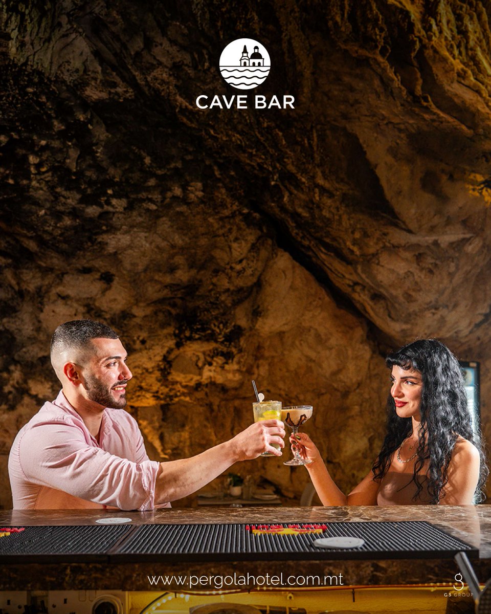 PergolaHotel's tweet photo. 🍸 Fridays feel different inside a cave.
Natural rock walls, cocktails in hand and the weekend just beginning. Gather your favourite people and let the night find its own rhythm at 𝐂𝐚𝐯𝐞 𝐁𝐚𝐫. ✨
#CaveBar #Mellieha #FridayNight #MaltaNightlife https://t.co/JxgoY9YwL9