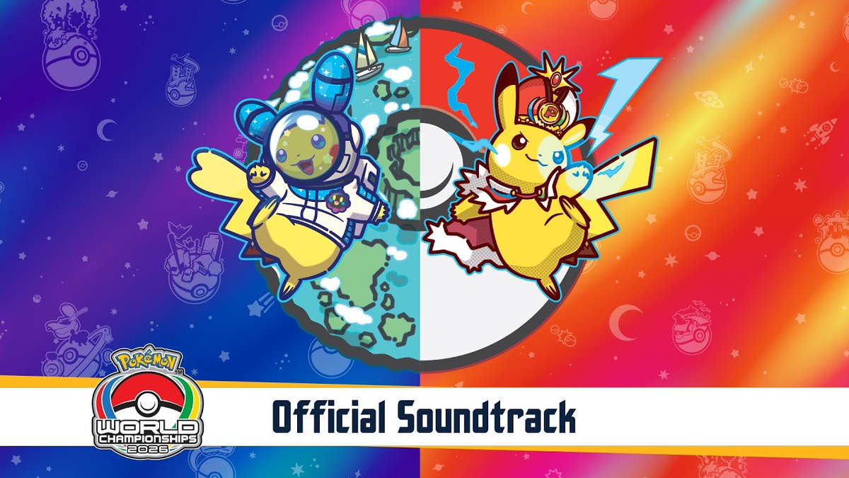 SerebiiNet's tweet photo. Serebii Update: The Pokémon 2026 World Championships soundtrack has been officially unveiled including tracks by NateWantsToBattle and Loren Allred

https://t.co/NWlAdn57aQ https://t.co/y6UwZzdttp