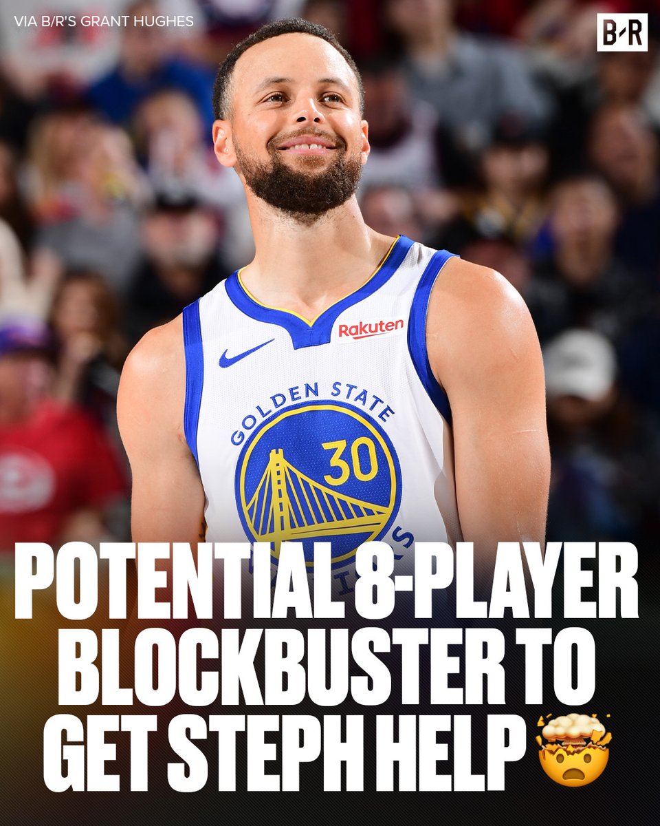 BleacherReport's tweet photo. Golden State could pull off a HUGE move to give Steph some more assistance 👀

Full Trade Here: https://t.co/qV3sUrLqtr https://t.co/Gfn4dQkkt8
