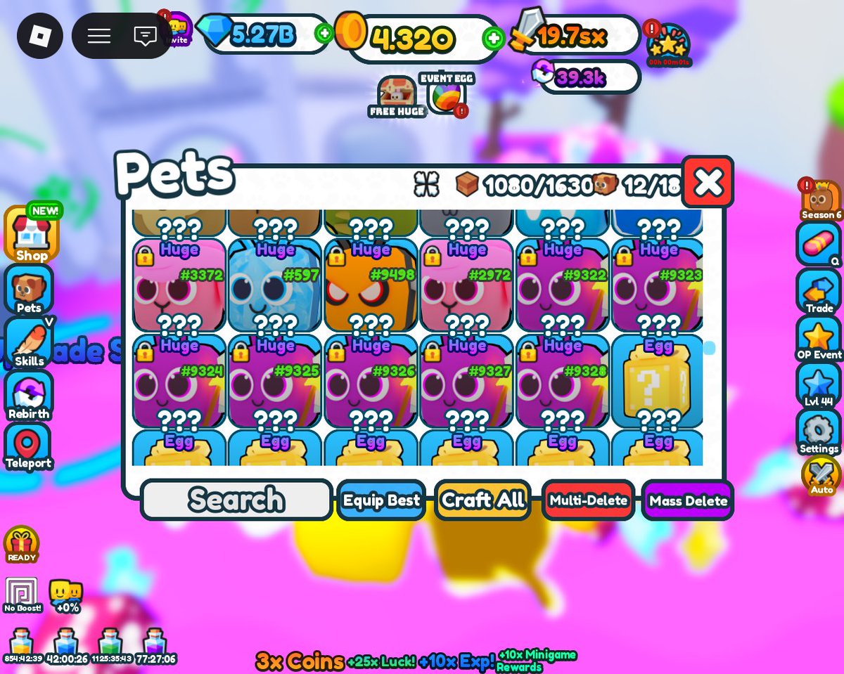 RJsWorld3's tweet photo. These are ALL the fairies I hatched today overnight, nice and neat little serial row! #LuckyBlockLegends
Also, got a couple of Sakura Eggs, but don't exactly care about those as they are harder to get from the Fairy Egg. https://t.co/neafRN6Xxl
