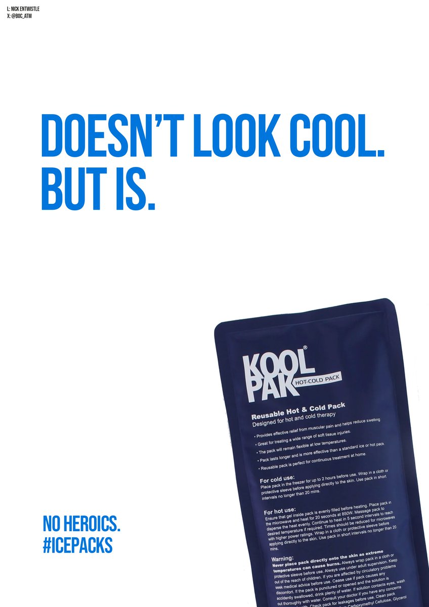 BOC_ATM's tweet photo. My 4th @OneMinuteBriefs entry of the day to advertise #IcePacks https://t.co/hb3XVzzxGZ