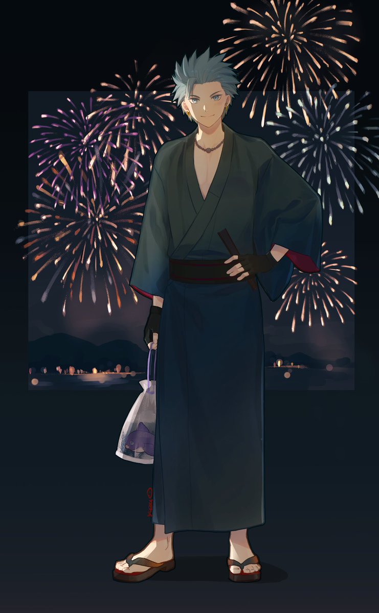 kinoyu030's tweet photo. 主カミュ　花火🎆 https://t.co/vRlrjJkmT7