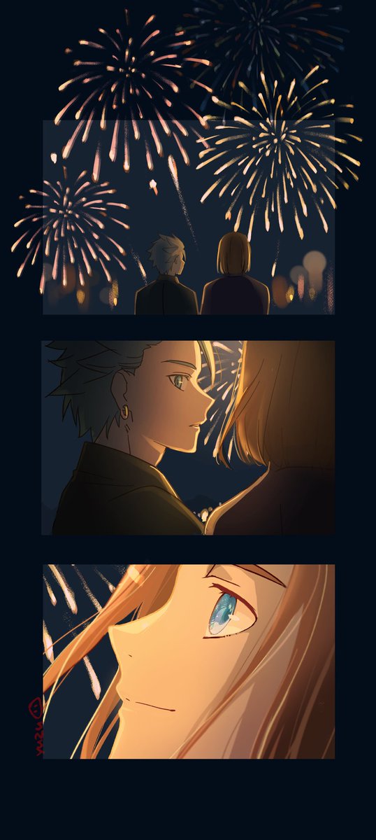 kinoyu030's tweet photo. 主カミュ　花火🎆 https://t.co/gAJ3oeKbor