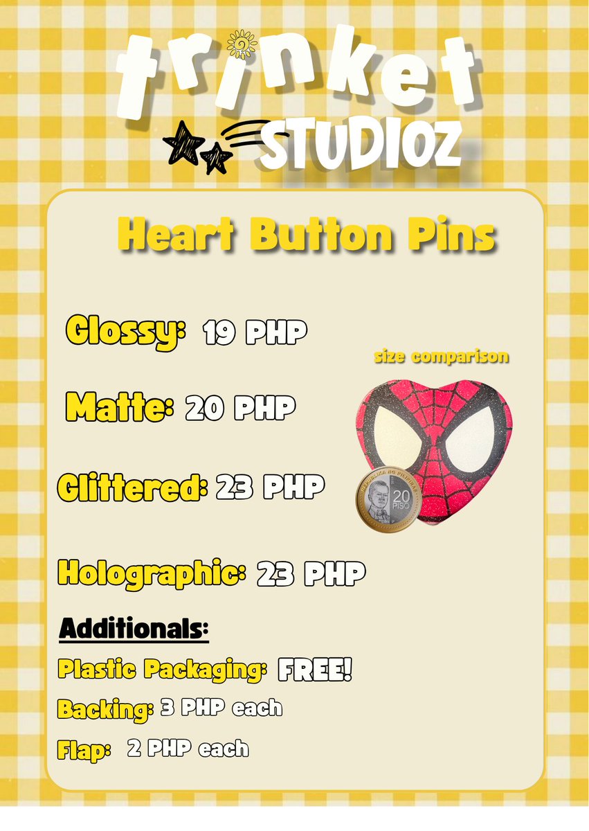 trinketstudioz's tweet photo. HEART BUTTON PINS
MINIMUM QTY - 10 PCs https://t.co/yOImJOhcOh