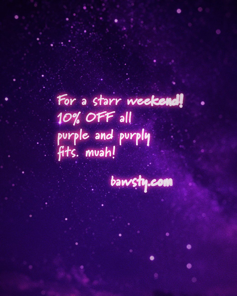 shopbawsty's tweet photo. To celebrate #Starrgirl day, we’ve decided to give you 10% off these outfits! Enjoy ✨💜 https://t.co/pYT6K2Lvw4