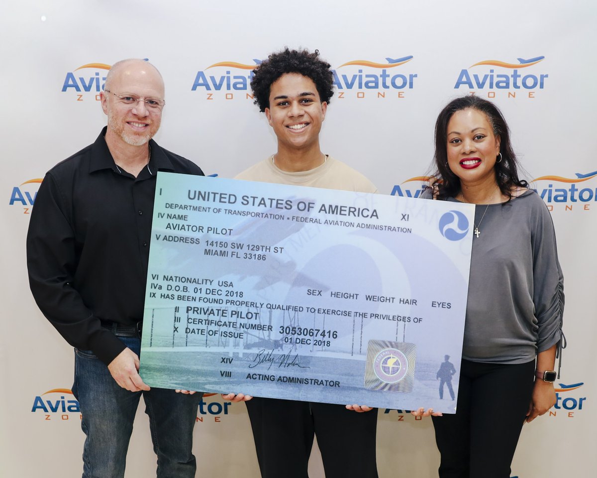 AviatorZone's tweet photo. Matthew Gitman has earned his PRIVATE PILOT CERTIFICATE, a credential that reflects both knowledge and practical skill gained through dedicated training and countless hours of preparation.
#PPL #AviatorZone #Pilot #Learning #Miami https://t.co/89zTl1pMjs