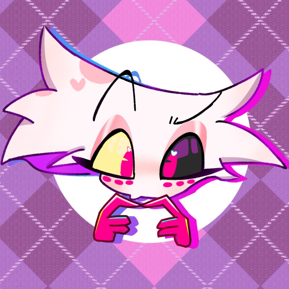 ogquqta's tweet photo. アイコン用に新しく描いた！ほぼワンドロ
#HazbinHotelFanart #AngelDust 
#エンジェル・ダスト https://t.co/iFMMpYCVhI