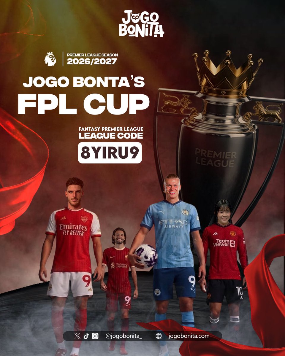 Jogobonita_'s tweet photo. Nah bagi yang main Fantasy Premier League, Jogo Bonita memberikan wadah ygy

Deadline sebelum gameweek 2 deh dan biar gak ribet langsung saja reply nama team dan manager di postingan ini.

Ayo kita seru-seruan bareng🤙

#JoBoFantasyPremierLeague https://t.co/OlUfnwshOB