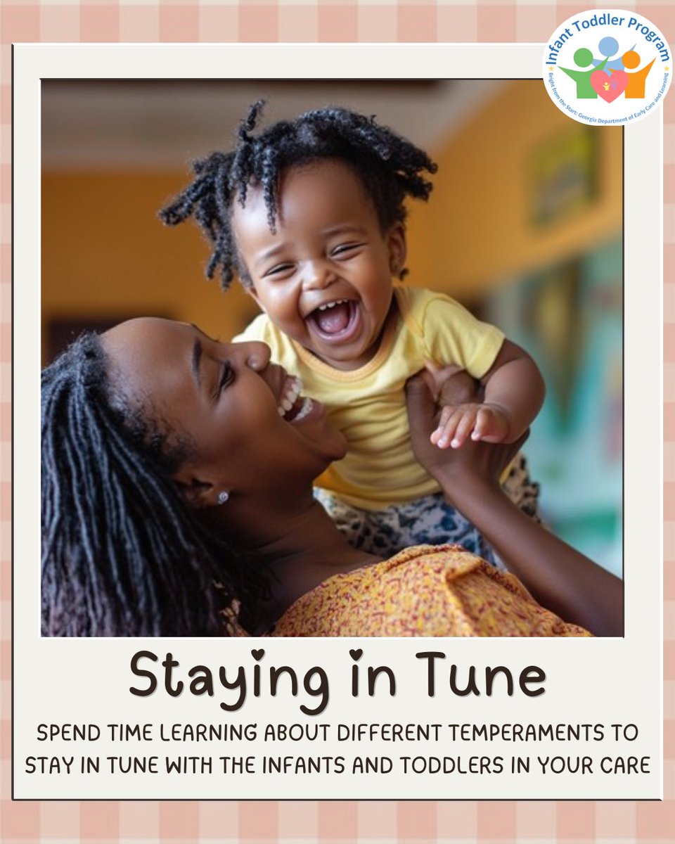 GADeptEarlyCare's tweet photo. Tiny Tips Tuesday: Stay in-tune with your little one by understanding the 5 temperaments. Learn more about how you and baby perceive the world to make it better together.
https://t.co/Jul67m7tTr https://t.co/Stq1KQrDJP