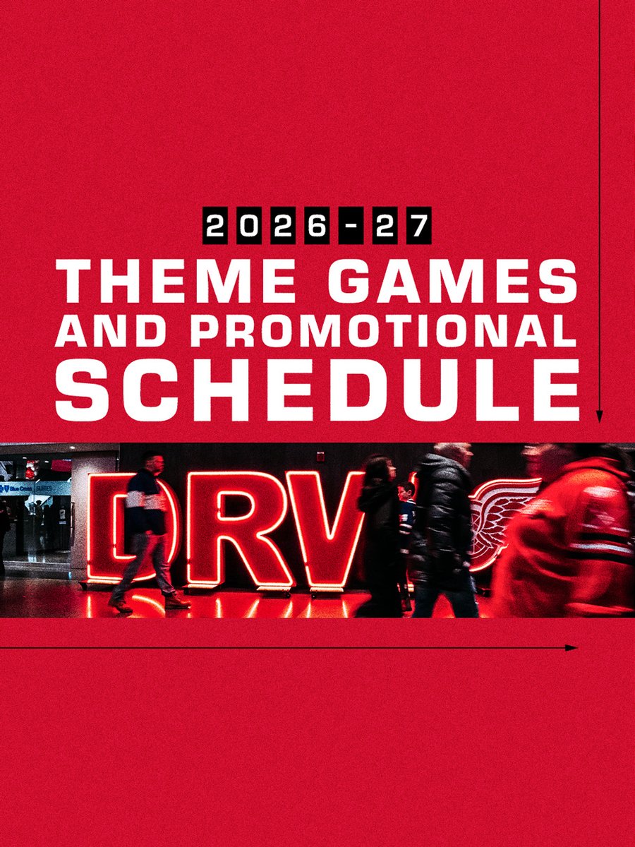 DetroitRedWings's tweet photo. See you at Little Caesars Arena‼️ https://t.co/w0IX2P0DsJ