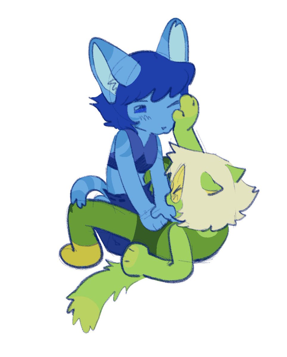 JADF2778's tweet photo. 这期有点隐晦了吧，猫儿使坏中 #stevenuniverse #lapidot https://t.co/F5zFQDE9cZ