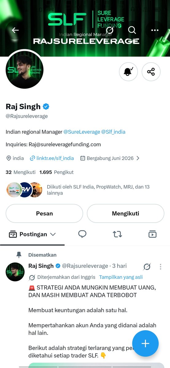 entrysakti's tweet photo. @rraytradess @SureLeverage @SLF_India @Rajsureleverage @SureLeverageCEO I want this account because I’ve learned that having a strategy isn’t enough. My focus now is discipline: wait for my setup, control my risk,and most importantly, know when to stop after a loss,My goal isn’t to pass fast It’s to reach my first payout without breaking the account https://t.co/gQdtSdODrG