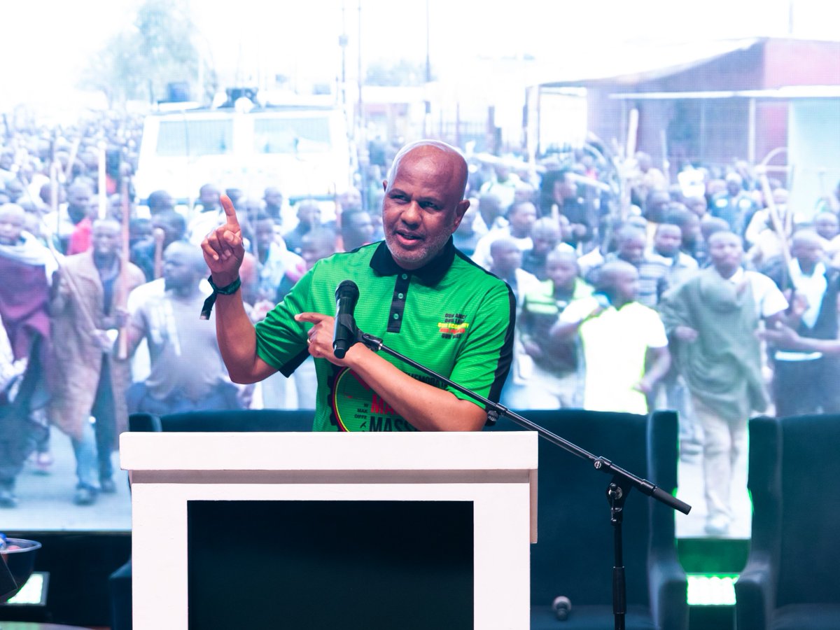 Amcumedia's tweet photo. On 12 August 2026, AMCU hosted its annual Marikana Massacre Memorial Lecture at UNISA.

This question underpins this year’s powerful theme: “Bullets Were Faster Than Economic Emancipation.” ...
#AMCU #Marikana #EconomicEmancipation #EconomicJustice #2026 https://t.co/NG2LVESaex