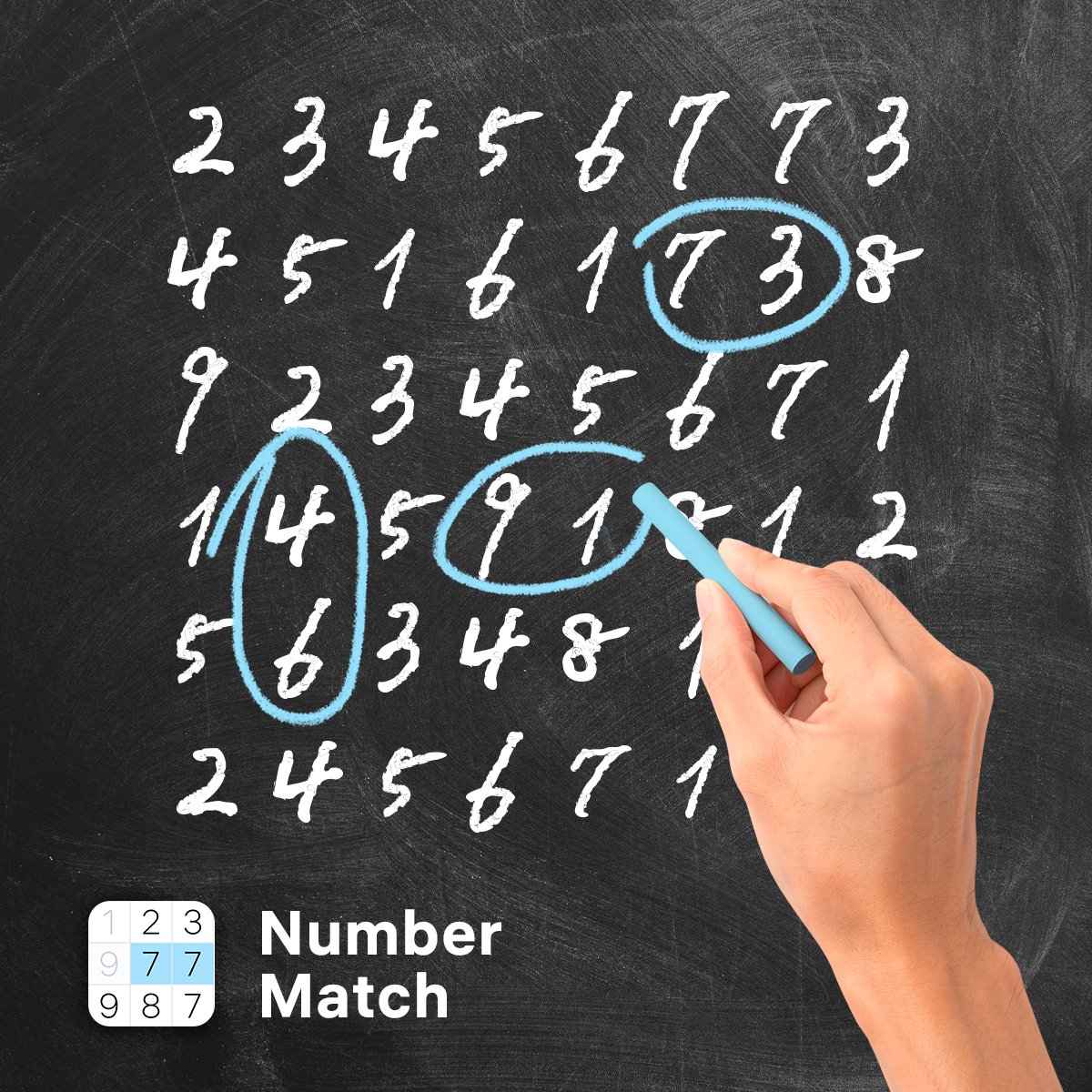 MatchNumber's tweet photo. Match numbers, clear the board!