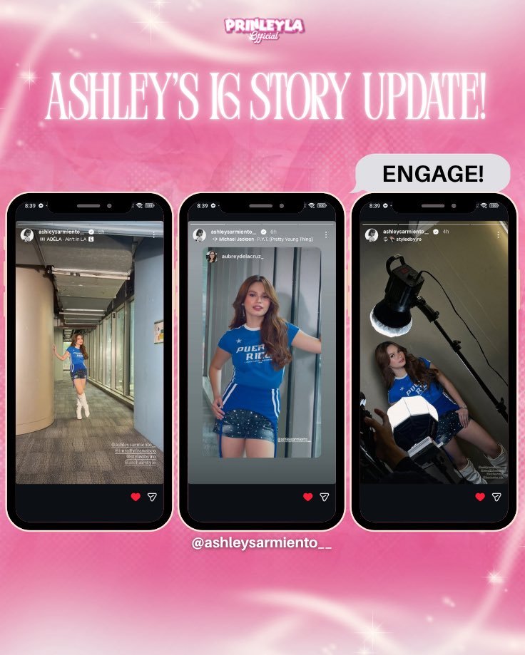 PRINLEYLA_VT's tweet photo. ๐๐๐ ๐๐๐๐๐๐๐!
PRINCESS โ New IG Post
ASHLEY & LELLA โ At Itโs Showtime earlier today!
Go check out their latest posts, stories and ENGAGE, PALies!
PRINCESS:
https://t.co/bAaLPJi7wC
ASHLEY:
https://t.co/lUsQNxnv40
LELLA:
https://t.co/E9EZKWnHWI
#PrinLeyLa https://t.co/CIQvyrlJSO