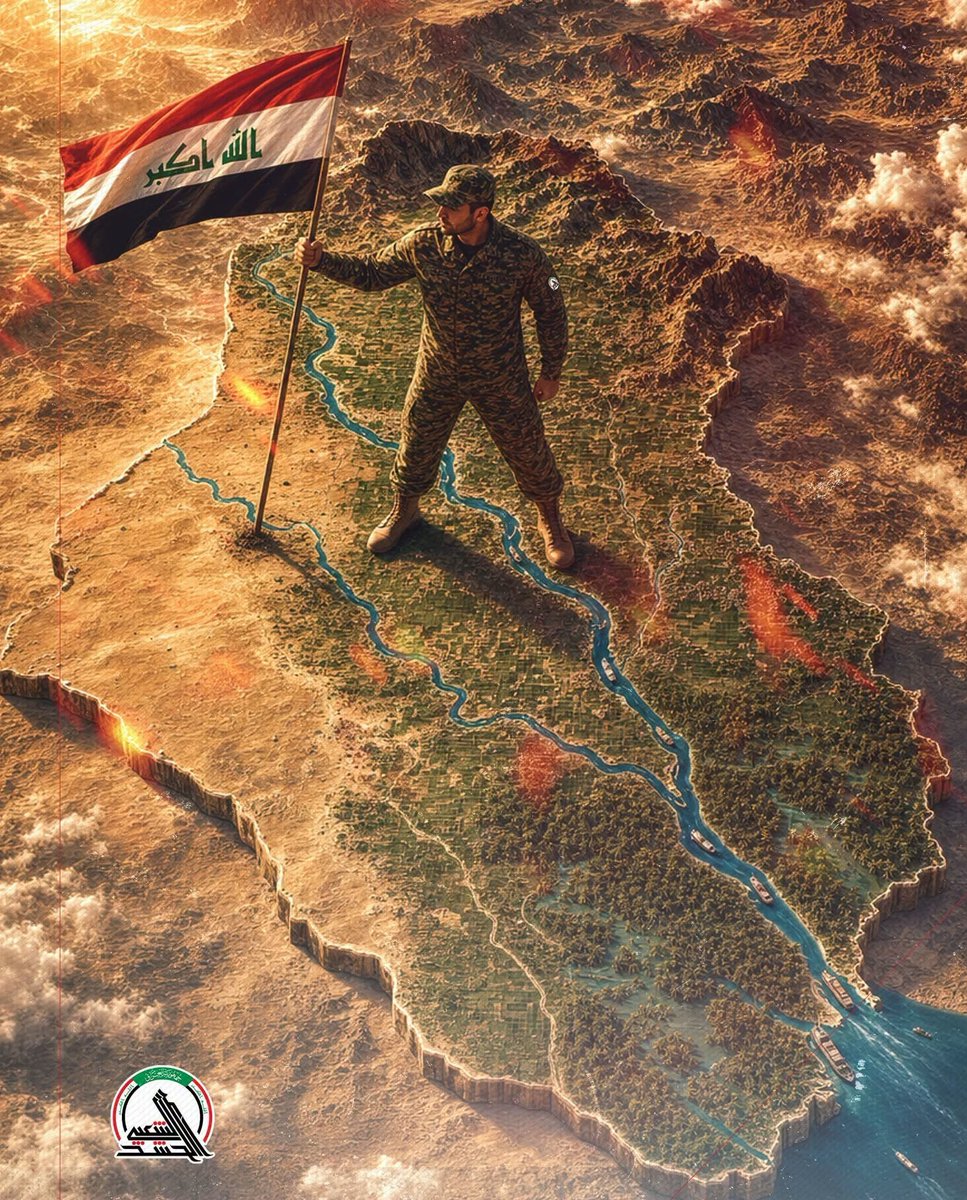 ei0zz's tweet photo. هيئـةالحـ ـشد الشعبي : ندافع عن العراق، ونذود عن ترابه . https://t.co/7QVjPK23JY