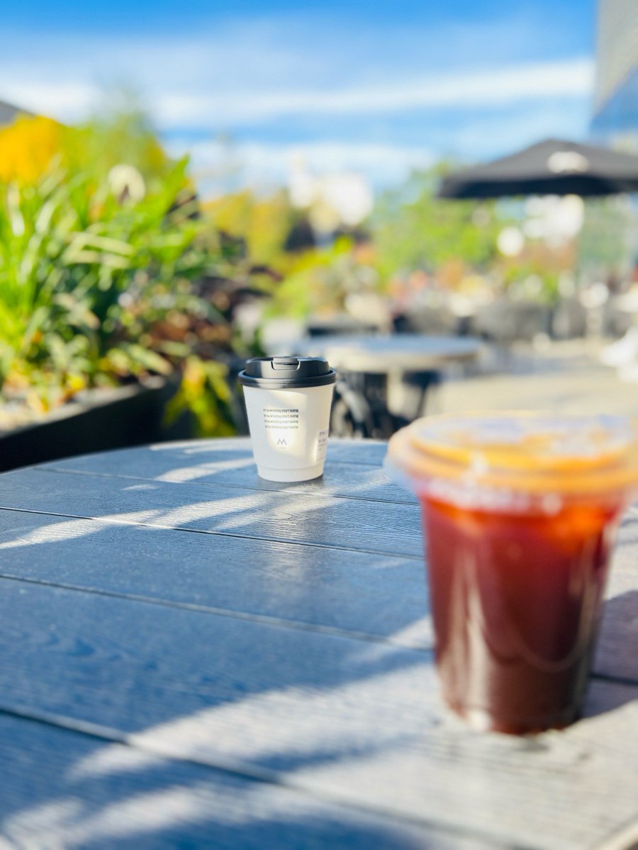 J9zero1x3g's tweet photo. It’s the first cool sunny autumn day of the year—leaves are starting to turn gold and coffee tastes even better on the patio! https://t.co/s4g7II9A9b