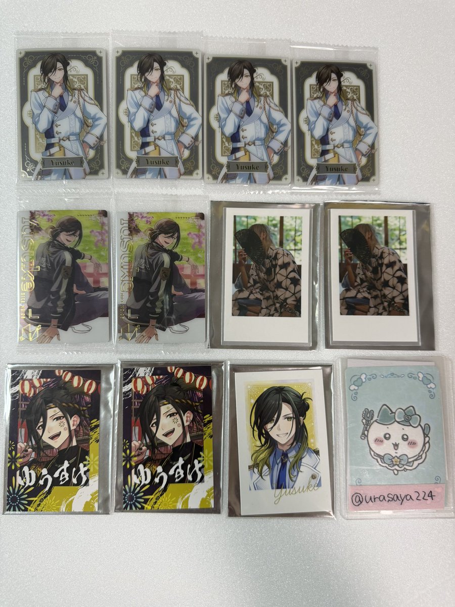 urasaya224's tweet photo. @tikuwa_1005 返信並びにお写真ありがとうございます！！
実写チェキはそのまま5枚お譲りいただきたく思っており、ウエハースのカードを1枚にした場合、お写真使用させていただき赤で囲った3枚の11:9にて交換お願いできないでしょうか？？
ご検討よろしくお願いいたします。 https://t.co/rBR6KJgJFm