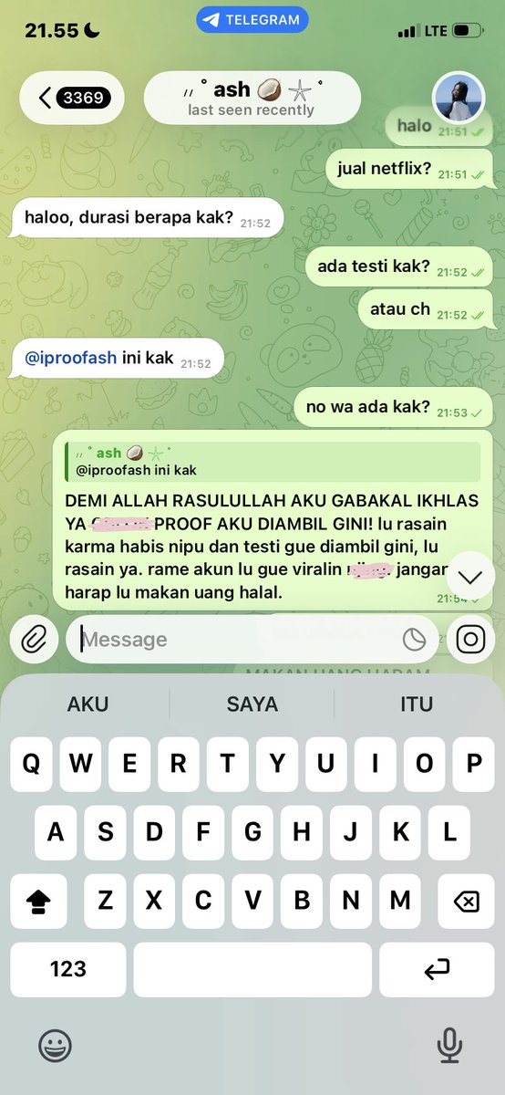 mariownette's tweet photo. ⚠️HELP RT FAKER PENIPU AMBIL TESTI ORANG⚠️ @bakcfburner // https://t.co/XX9xGIxcro ON TELEGRAM‼️

yaAllah jangan jahat jahat jadi orang pls, aku ngeBA buat bantu orang tua, sampai testi aku aja diambil buat nipu… km gatau doa org didzalimin gmna🥹 #zonauang #bealanjaㅤ https://t.co/MdapO15XhA