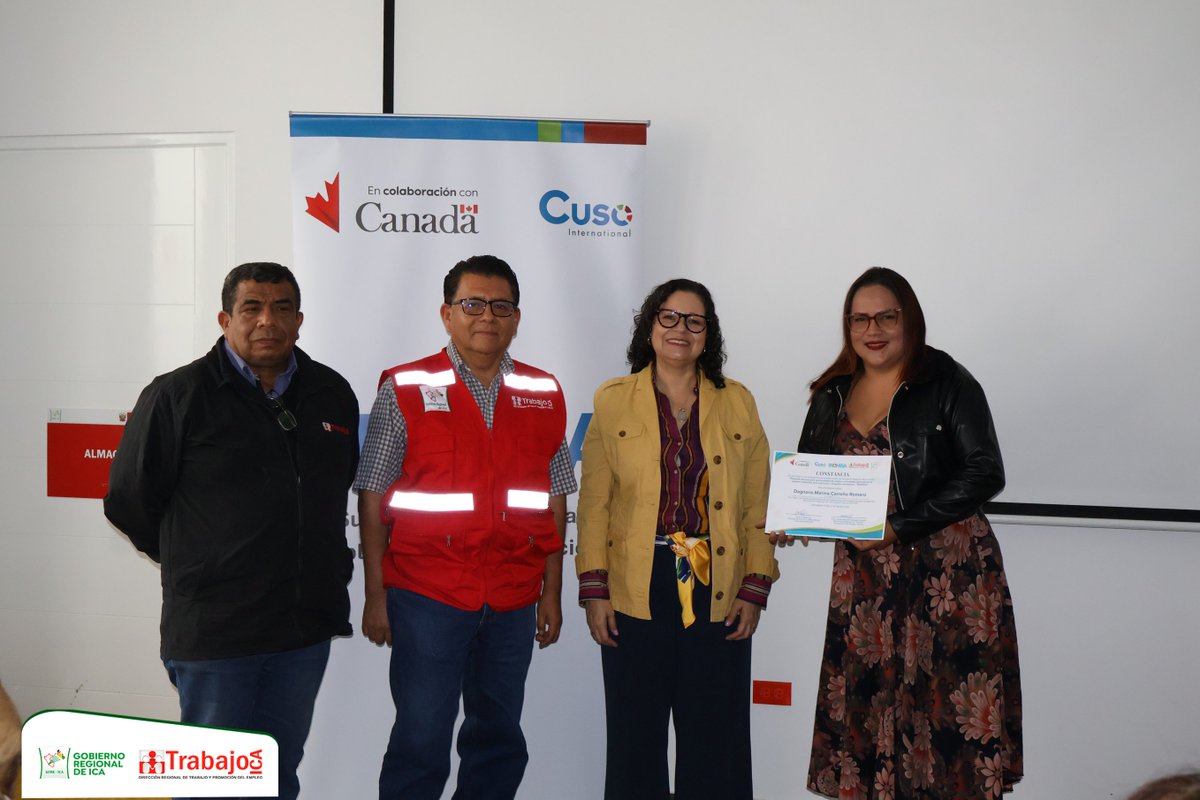 DRTPEICA's tweet photo. 🤝 #TrabajamosJuntos | 22 emprendedores de Ica culminaron el programa “Fortalecimiento de Pequeños Negocios”, impulsado por la DRTPE Ica y el proyecto PROMESA, implementado por Cuso International con el apoyo del Gobierno de Canadá.

#Emprendimiento #Ica #Formalización https://t.co/1zrkBtf0ol