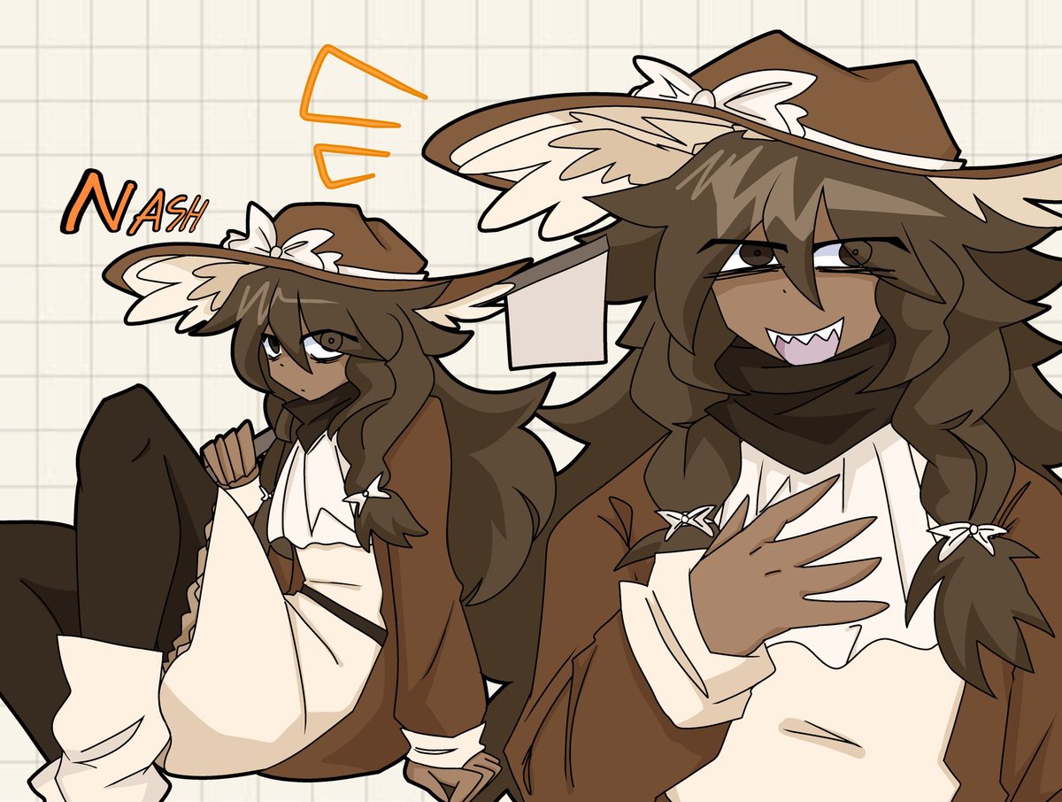 voygung's tweet photo. You know I'm actually cooking with how I draw nash back then  her sharp teeth era https://t.co/fb0kV9unZd