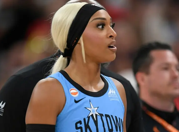 Kentuckygirl1's tweet photo. Racist cry baby slapped 2 players across the face, received a technical foul, shot 1 for 9 from the field, and had a fan tossed out all during a single game. 

That has to be some sort of drama queen record for the WNBA. https://t.co/5ZgTSbKK11