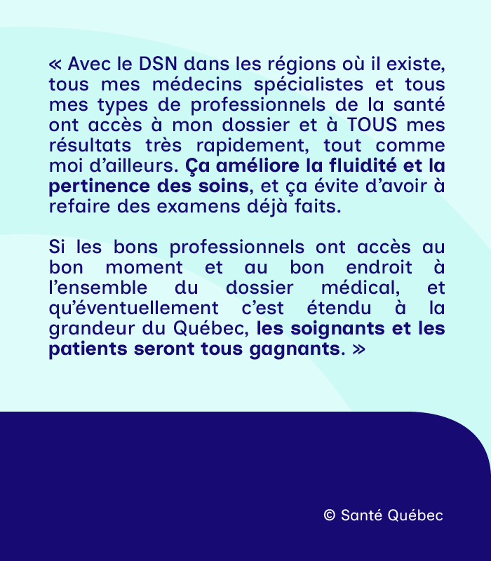 sante_qc's tweet photo. Au-delà de la technologie, il y a avant tout l’expérience d’un usager et celle des équipes soignantes qui l’accompagnent. ⬇️ https://t.co/q1fbv6SLcq