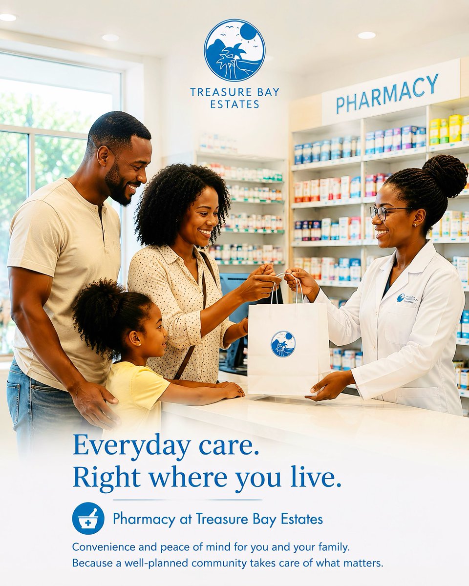 treasurebayest's tweet photo. 🏝️💊 For the first time, Treasure Beach will have a pharmacy.

This is about bringing essential healthcare access closer to the community and creating greater convenience for residents, visitors and the families who call Treasure Beach home.

#Community #Pharmacy #TreasureBeach https://t.co/0vbSOcytVv