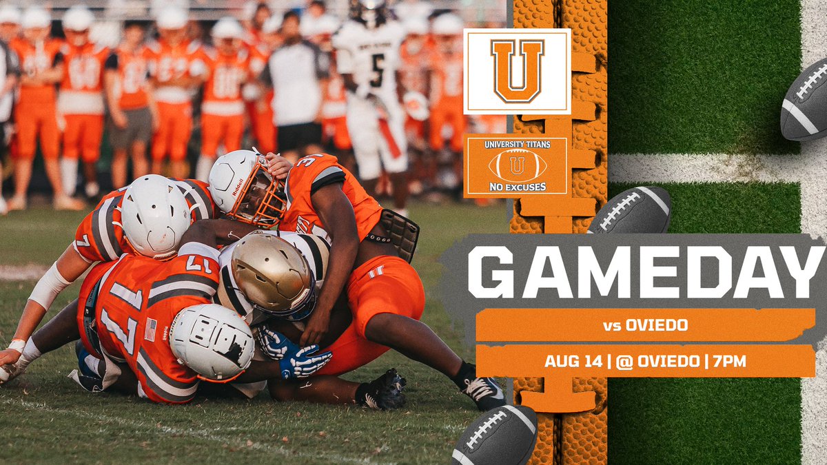 UhsTitansFtb's tweet photo. It's time. 
vs Oviedo | 7:00 PM | @ Oviedo High School https://t.co/l8XIlnTVSH