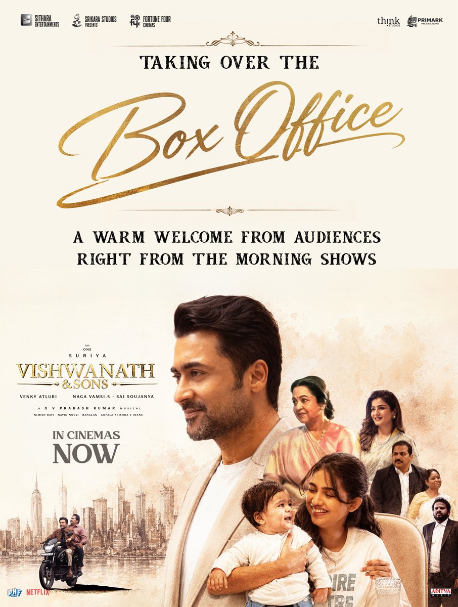 TirupurNorthSFC's tweet photo. Box office take over by @Suriya_offl 🫡🔥
#VishwanathAndSons #VasFromToday #VASBlockbuster https://t.co/VXSKLYtwWs