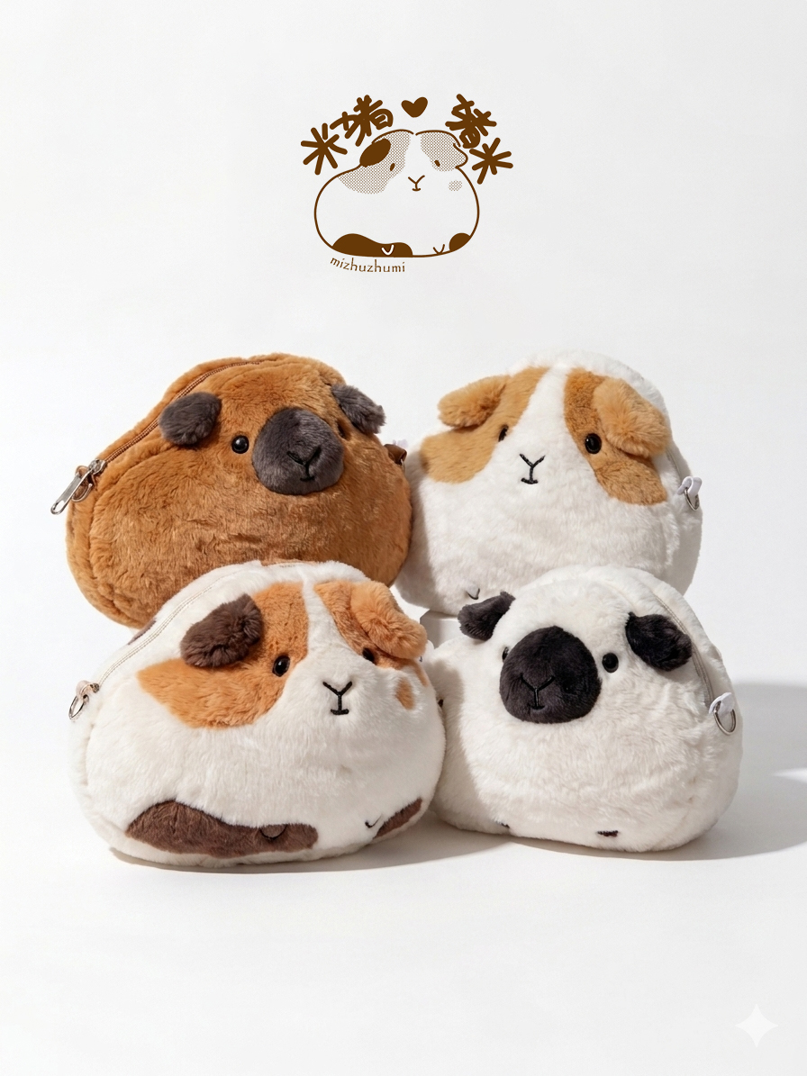 mizhuzhumi's tweet photo. A quadrupled guinea pig plush bag stack! 📐🥐✨🐹
モルモットぬいぐるみバッグの4重ツムツム！ 📐🥐✨🐹

#guineapig #guineapiglife #cavy #plushbag #plushie #cute #guineapigstack #モルモット #モルモットのいる生活 #天竺鼠 #可愛い #ツムツム #ぬいぐるみバッグ #荷兰猪 #豚鼠 #叠叠乐 https://t.co/tPTM2SO3Q2