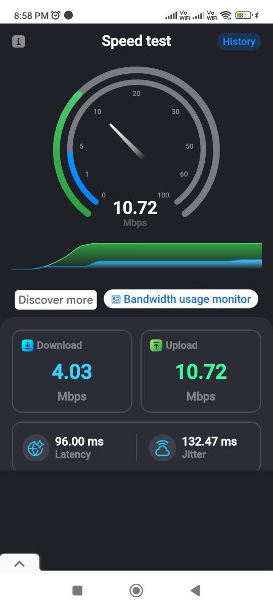 Dehatiudaan's tweet photo. Thank you, my problem has resolve. 
You are the best Internet provider in this world. 
जो 5G के नाम पर ब***** दे रहे हैं
After this month, I will purchase Airtel's Wifi service
@airtelindia @reliancejio @JioCare 
Thank you jio https://t.co/S88qCjbCWq
