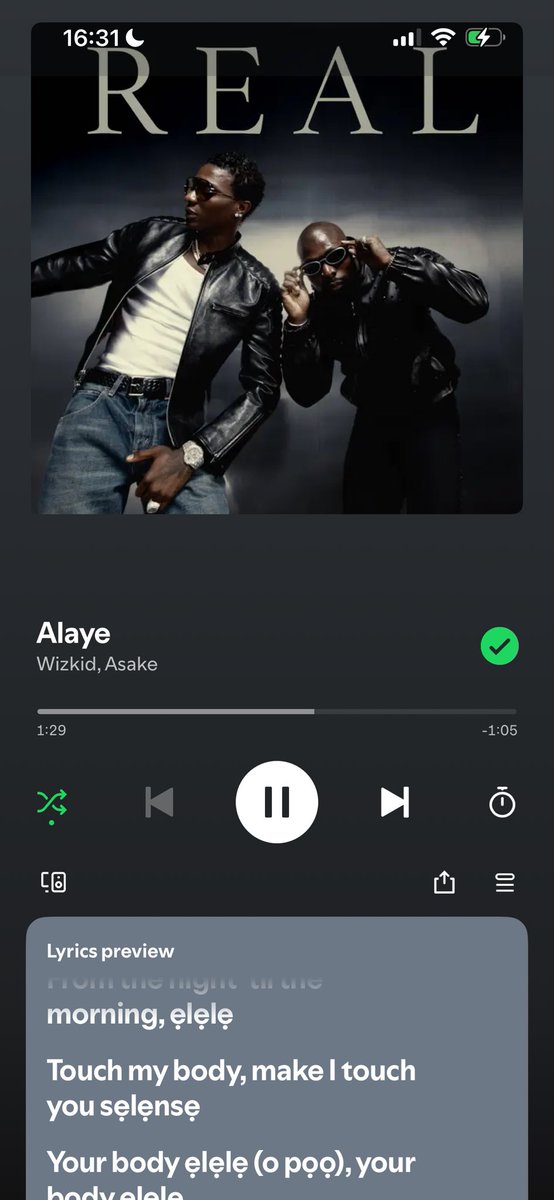 big_benz0's tweet photo. Para dey for my body ooo
Alaye ๐ต
@wizkidayo @asakemusik
#realep https://t.co/1000Vl6z9E