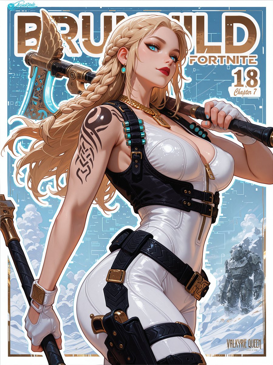 ASMORANO132947's tweet photo. ⚔️❄️ The Valkyrie has descended.
Brunhild brings the power of myth to the Island.(4kver on patreon)#Fortnite #Brunhild #FortniteFanArt https://t.co/GxIgBVAdPi