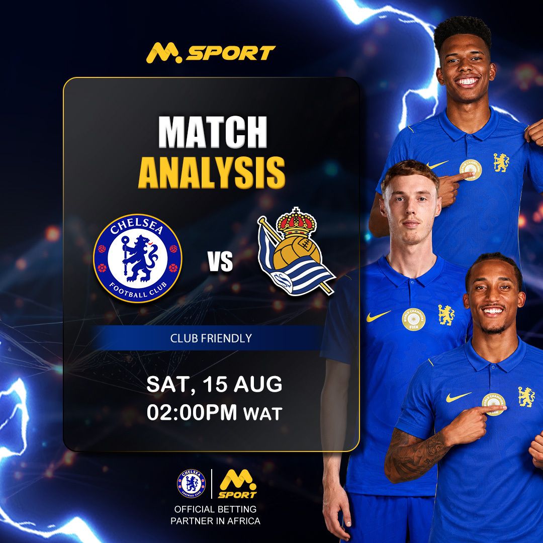 MSportOfficial's tweet photo. 🔵 Chelsea vs Real Sociedad ⚪: Xabi Alonso’s Stamford Bridge debut comes against his former club

Chelsea close out pre-season at home, with Alonso facing Real Sociedad, the club where his playing career began and where he later started coaching.

🔥 Quick read

🔸Chelsea have scored 13 goals in 5 pre-season matches
🔸Real Sociedad are yet to keep a clean sheet this summer
🔸 Joao Pedro has been Chelsea’s standout scorer in pre-season
🔸Cole Palmer could return after missing the last two tour matches

Chelsea wants a strong finish before the Premier League begins.

Sociedad have already beaten Wolves and Aston Villa this summer.

Can Alonso mark his first Stamford Bridge game with a win?

🔗 Read the full preview, predicted lineups and predictions here:

https://t.co/8iDOs9Uwwi 

#Chelsea #RealSociedad #ChelseaVsRealSociedad #CFC #XabiAlonso #ColePalmer #JoaoPedro #PreSeason #FootballPreview #chelseavsrealsociedadlive