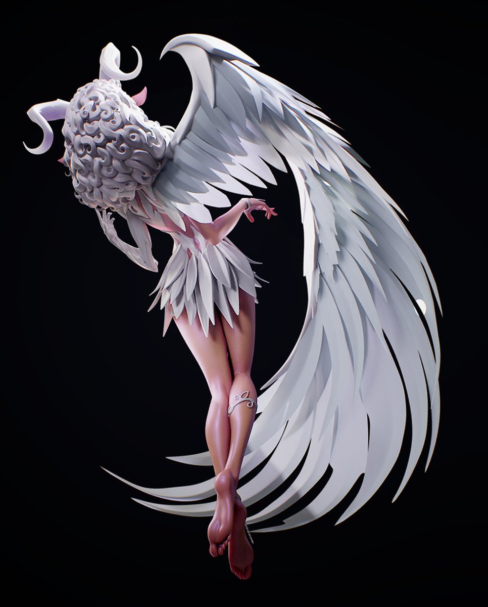 Sidness_Art's tweet photo. A white variation of my latest character 🪽 https://t.co/CtQzbkZt44
