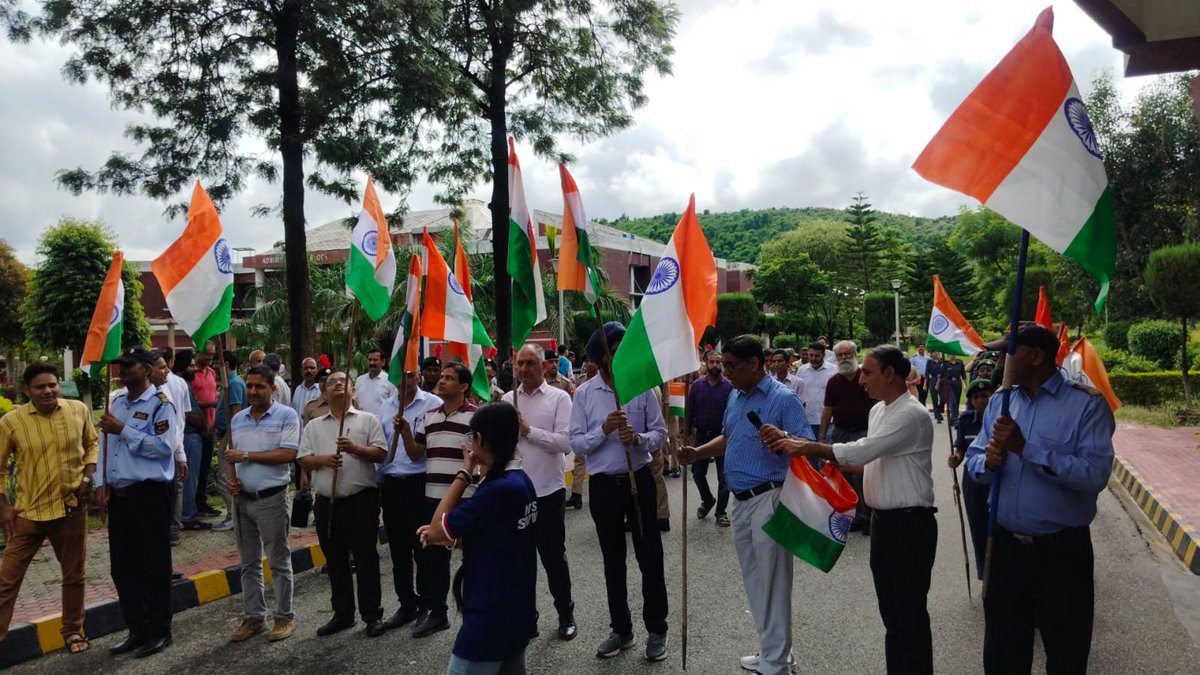 NSSsmvdu's tweet photo. 🇮🇳 A March of Pride, Unity &amp; Patriotism! 🇮🇳
NSS Unit &amp; NCC Cadets of SMVDU, Katra, came together for a spirited Tiranga Rally under the Har Ghar Tiranga Campaign 2026, commemorating 150 years of Vande Mataram.
@YASMinistry @PIB_India @PMOIndia @nssrddelhi @_NSSIndia @NSSsmvdu https://t.co/GVWcilcDwL
