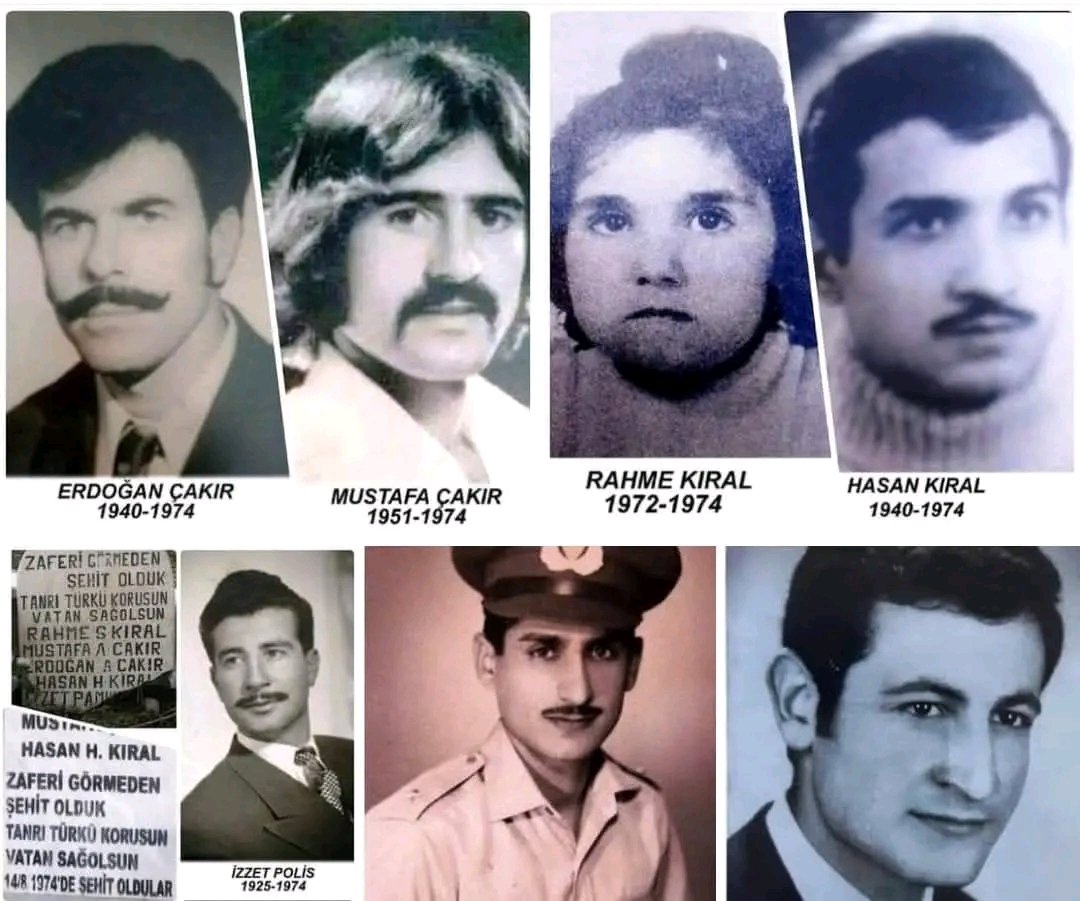 sabahatinismail's tweet photo. BABASI, AMCASI, BÜYÜKLERİ GÖZLERİNİN ÖNÜNDE KATLEDİLEN BİR TÜRK ÇOCUĞUNUN, 52 YIL SONRA YAZDIĞI AŞAĞIDAKİ SATIRLARI, HERKES
MUTLAKA, AMA MUTLAKA OKUMALIDIR
Bu satırları değerli kardeşim şehitoğlu Serkan Çakır yazdı.
Bu katiller "barış" diyerek affetmek kimin hakkı?
***
" Bazı tarihler takvimden silinmez, insanın yüreğine kazınır. 14 Ağustos da benim için öyle bir gün. Her yıl geldiğinde aynı acıyı yeniden hatırlatıyor.
Tüm aile bizim evde toplanmıştık. 
Sabahın erken saatlerinde evimizin kapısına gelen bir adam babama, 
- “Erdoğan, kaçın, saklanın. Gelip sizleri öldürecekler.” diyordu.
Babam sert bir sesle, 
- “Ölmek var, dönmek yok. Kaçıp saklanmak bize yakışmaz, erkekliğe sığmaz. Zafer bizim olacak” dedi.
“Eğer şehit olursam ve zaferin bizim olduğunu göremezsem, sizlere vasiyetim olsun. Mezar taşıma ‘Zaferi görmeden şehit olduk. Tanrı Türk’ü korusun, vatan sağ olsun.’ diye yazacaksınız.” demişti.
Ve işte yine ağustos ayı geldi. 52 yıl oldu ama ağustos ayı hiç bitmedi.
Mevsimlerden yaz, fakat bizler için gökyüzünü kaplayan kara bulutlardan örtülmüş bir örtü altındaki soğuk kış mevsimi gibi.
 Yaşadıkça hatırlamak istemeyeceğimiz ama ne aklımızdan ne yüreğimizden çıkaramadığımız, durmadan gözlerimizin önünden geçen korku, acı, ızdırap dolu bir film şeridi gibi.
Şimdilerde üzerinden 52 yıl geçti ve 52 kez yazda kış yaşandı. 
Bu sürede bizler hep hazanı yaşadık. 
Bizler 52 yıldır hep hazan mevsimini yaşayan savaş çocuklarıyız.
Tek suçumuz; vatanını, milletini, bayrağını seven, yürekli, inançlı, cesur ve kahraman bir Türk’ün evlatları olmak.
Silah sesleri kapımıza iyice yaklaştı. 
Sokakta çığlık sesleri... EOKA’cı çapulcu Rum askerleri evimizin kapısında.
Babam tüm aileyi arka odaya gönderdi. 
Babamın kız kardeşi Melek halam, babamın yanından ayrılmak istemedi.
EOKA’cı olan "Çelebo kardeşler"in iki kişisi kapımızı kurşunlayarak içeriye girdiler. Kapımız kurşunlandığı an Melek halam, kapının hemen arkasında bulunan yatağın altına saklandı.
Arka odanın kapısı gındırık olduğu için neler olup bittiğini görebiliyordum.
Babam gömleğini iki yana doğru çekerek sağ eliyle göğsüne vurdu ve
- “Beni vurun, kadınlara, çocuklara dokunmayın.” dedi.
Babama Çek ( Çekoslovakya) silahıyla 4 el ateş edildi.
Ben bağırarak anneme, 
- “Anne, babamı vurdular!” diye tekrar ederek, ağlayarak söylüyorum. Bir yandan da babama koşmak istiyorum, fakat annem elimden sıkı sıkı tutuyor.
Benden önce Mustafa amcam babama doğru koştu. Ben de annemin ellerinden sıyrılıp babama koşup sarıldım.
Babam Erdoğan Çakır, kanlar içerisinde bana eliyle kaçmam için işaret ediyor. Bir yandan da “Kelime-i şehadet” getiriyor.
Tam o sırada amcam Mustafa Çakır’a sokak kapısının dışında, haç şeklinde 1 şarjör mermi boşalttılar.
 O mermiler yetmemiş gibi, 1 dolu şarjör daha takıp o mermileri de yerde yatan amcamın üzerine boşalttılar.
Halam yatağın altından çıkar çıkmaz halama da ateş ettiler. Bol bir elbise giyiyordu. Mermi elbiseyi delip geçmişti fakat halama hiçbir şey olmamıştı.
Yine EOKA’cı olan Andreas Mavros ve Sofoklis Sadanas, duvardan atlayıp annemi ve orada bulunan halalarımı dipçiklerle, 
- “Dışarı be köpek Türkler!” diyerek evden dışarı atıyorlardı.
Tam o sırada annem ve kardeşlerimle hep birlikte babama sarıldık. 
Amcam Mehmet Çakır, kadınların arasına karışıp emekleyerek sokak kapısından dışarıya doğru çıkarken, babam başını çevirip,
 - "Çocuklarım sana emanet, Mehmet.” dedi.
Dipçiklerle bizlere vurup dışarı attılar.
Babam Erdoğan Çakır’ın kanı hepimizin üzerine bulaşmıştı.
Yerde yatan Mustafa amcamın kanı göl olmuştu. 
Hemen daha ileride Hasan Kral’ı sağ koltuğunun altından vurdular. 
Sol tarafına yatıyordu.
Bardaktan su taşarcasına, vücudundaki kan öyle boşalıyordu.
Tam o sırada yerde yatan Hasan Kıral’ın kardeşi Salih Kıral’ın kucağında, 2 yaşını yeni geçmiş Rahme Kıral bebeği 1 şarjör mermiyle vurarak bağırsaklarını dışarı çıkardılar.
Yine daha ileride,
1960 Ortaklık Cumhuriyeti ortak Kıbrıs ordusu komutanlarından olan Dilaver Üsteğmen’i duvara dayayıp
+++