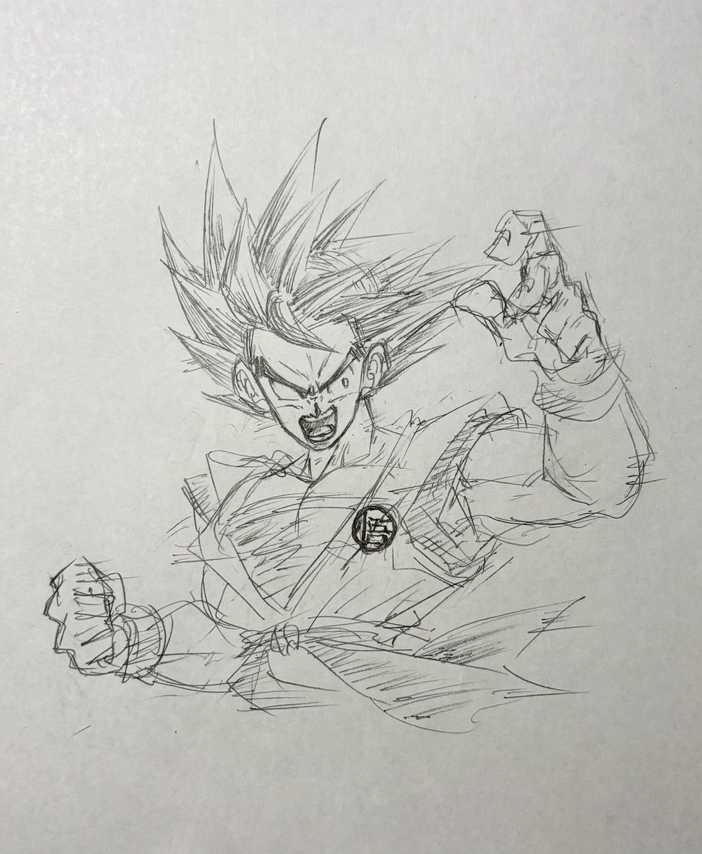 Nice_Waisa's tweet photo. 悟空ばっかり描いちまうぞ！ https://t.co/9LEPf1Vo1w