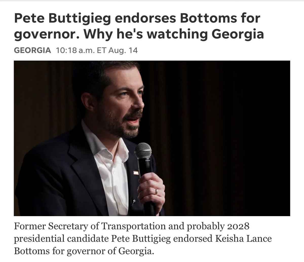 Chicken_fonger's tweet photo. What a headline for Mayor Pete https://t.co/PgaOdFhK4k