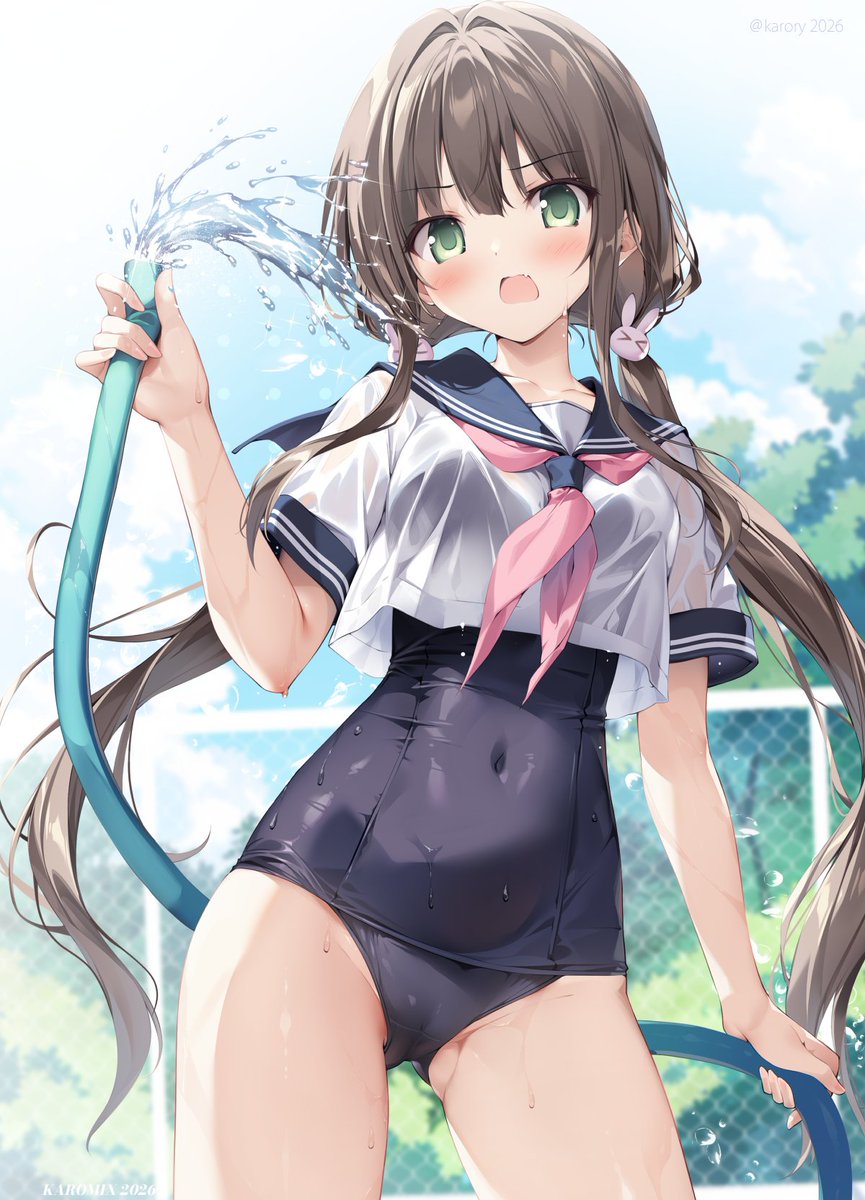 karory's tweet photo. べ、別に暑かったわけじゃないし！💦 https://t.co/8iPp9z5DqZ