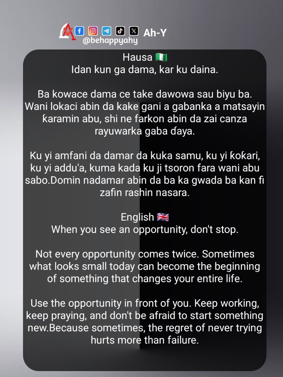 behappyahy's tweet photo. #HeartSpeaksVibes #Opportunity #KeepGoing #Success #Hope #LifeLessons https://t.co/J19oO9cDGc