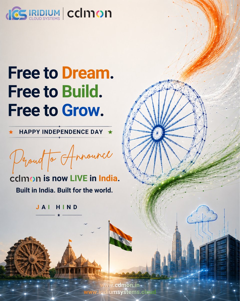 cdmonIndia's tweet photo. 🇮🇳 cdmon is now LIVE in India! 

This Independence Day marks the beginning of a new digital chapter.

Free to Dream. Free to Build. Free to Grow.

Happy Independence Day, India! 🇮🇳 Jai Hind!

https://t.co/Mhy8hext5t

#cdmon #cdmonIndia https://t.co/qSQdAyyB8E