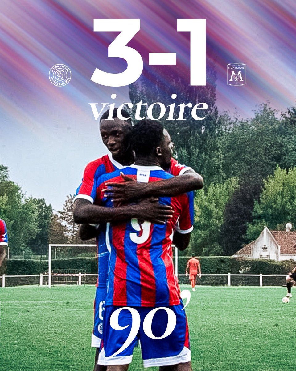 LaBerrichonne's tweet photo. 90’ |3️⃣⌁1️⃣| #LBCFCM
⏹️ 𝗖'𝗲𝘀𝘁 𝘁𝗲𝗿𝗺𝗶𝗻𝗲́ !
Les Bleu et Rouge enchaînent et font le plein de confiance avant le début du championnat !!💙❤️ https://t.co/cTdoudoJsO