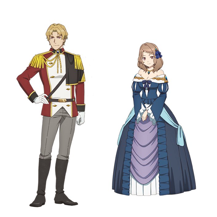 Kensho Ono and Sumire Uesaka as Warren and Shueste Flumvelk - Anime Poster
