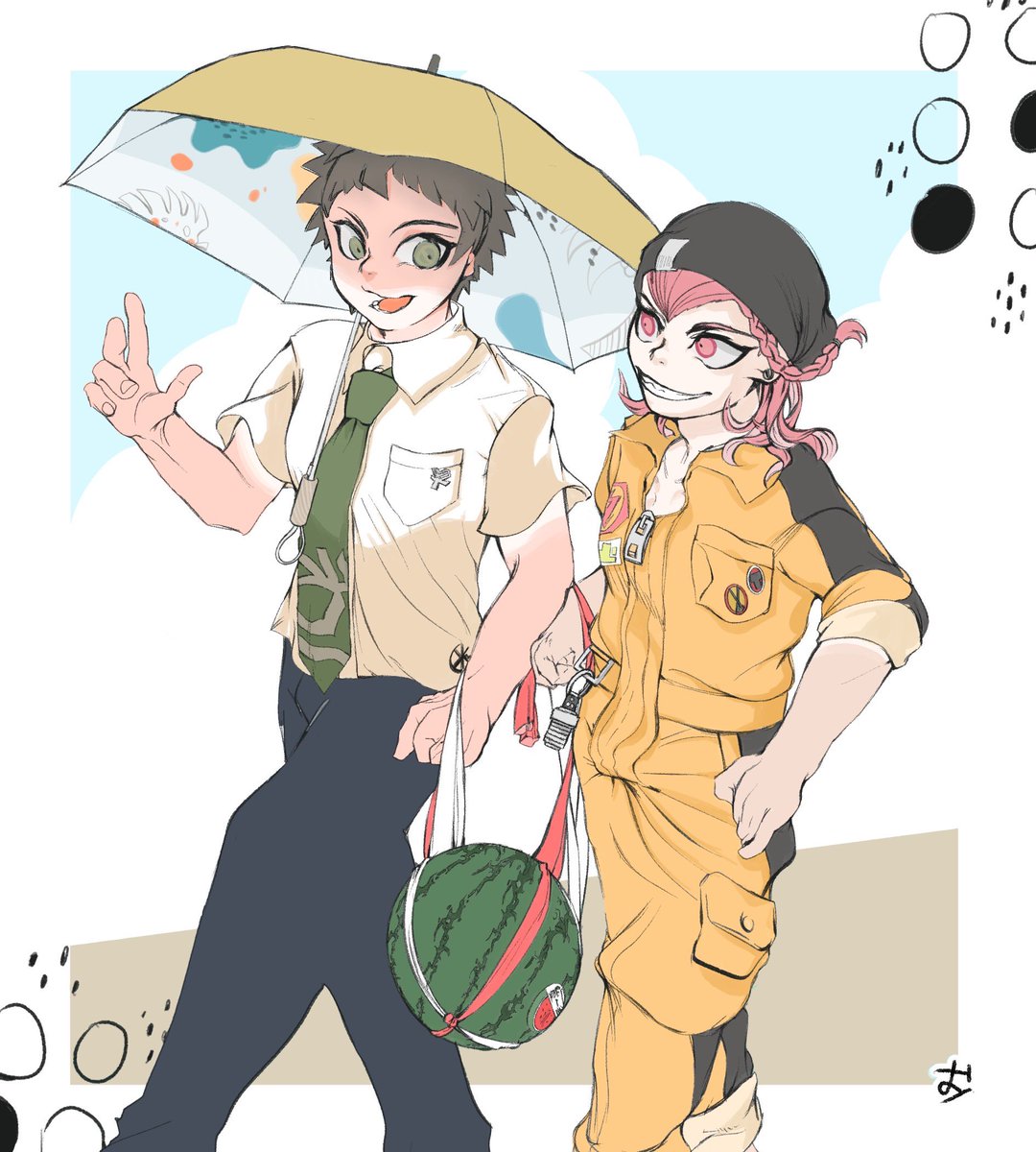 oimohakase's tweet photo. 残暑お見舞い左右日ちゃん~~☂️🍉🌴🌺. *･ﾟ　.ﾟ･*. https://t.co/VtS2uM5jnh